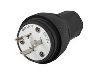 Hubbell Wiring HBL26W47BK PLUG NEMA L5-20P 20A 125V BK