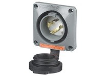 Hubbell Wiring HBL2715SW LKG WT S/SHD FL-INLT 30A125/250V L14-30P | Industrial Supplies