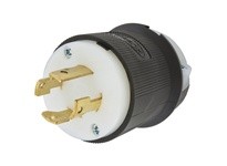 Hubbell Wiring HBL2721BK LKG PLUG 30A 3P 250V L15-30P BK | Industrial Supplies