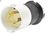 Hubbell Wiring HBL2731S LKG S/SHRD PLUG, 30A 3P 480V | Industrial Supplies