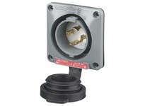 Hubbell Wiring HBL2735SW LKG WT S/SHRD FL-INLT 30A | YarinInd