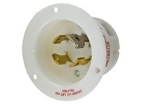 Hubbell Wiring HBL2765 LKG FLG-INLT 30A 3PH 277/480V L19-30P