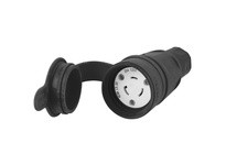 Hubbell Wiring HBL27W47BK CONN NEMA L5-20R 20A 125V BK