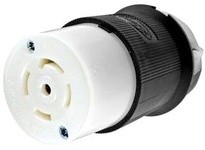 Hubbell Wiring HBL2813M1 LKG CONN 30A 3P 120/208V L21-30R B/W