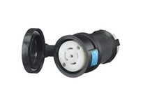 Hubbell Wiring HBL2813SW LKG WT S/SHRD CONN 30A120/208V L21-30R | Industrial Connector
