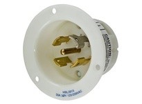 Hubbell Wiring HBL2815 LKG FLG-INLT 30A 120/208V L21-30P WH | Industrial Supplies