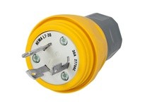 Hubbell Wiring HBL28W49 PLUG NEMA L7-30P 30A 277VAC YL