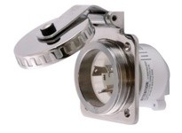 Hubbell Wiring HBL303SSELCI Hull Inlet 30A 125V ELCI Kit | Reliable Marine Power