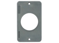 Hubbell Wiring HBL3055 COVERPLATE POB SING 1.56" Opening | YarinInd
