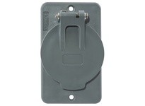 Hubbell Wiring HBL3058 COVERPLATE POB 1.56" OPNG W/FLIP LIDS | YarinInd