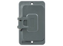 Hubbell Wiring HBL3061 COVERPLATE POB GFCI OPNG W/FLIP LIDS | Durable Electrical Cover
