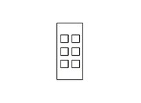 Hubbell Wiring HBL317BK MOD FACE PLATE 6-PORT BK SNAP