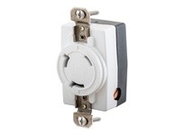 Hubbell Wiring HBL328DCRW LKG MARINE RCPT 28VDC WH | YarinInd