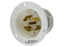 Hubbell Wiring HBL3524C LKG FLG-INLT 20A 250V/10A 600V 4P5W