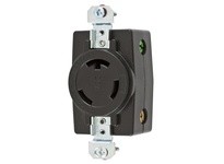 Hubbell Wiring HBL3720 LKG RCPT 20A 2P3W 347V L24-20R BK