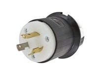 Hubbell Wiring HBL3721 LKG PLUG 20A 2P3W 347V L24-20P B/W