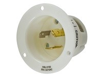 Hubbell Wiring HBL3725 LKG FLG INT 20A 2P3W 347V L24-20P WH