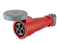 Hubbell Wiring HBL420C6W HBL Body Thermoplastic 3-Pole 4-Wire 380/415V ac 16/20A Female 14 to 10 AWG Heavy Duty Series IEC Conne