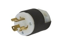 Hubbell Wiring HBL4570CBK LKG PLUG 15A 250V L6-15P BK