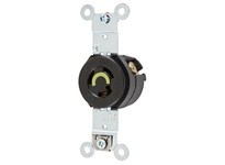 Hubbell Wiring HBL4710RT LKG.SGL.RCPT.RING-T 15A/125VL5-15RBK.