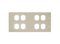 Hubbell Wiring HBL47472BBBBIV Raceway Plate 4G DUP | Industrial Supplies