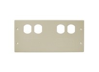 Hubbell Wiring HBL47472BBFFIV RACEWAY PLT 4G 2 DUP/MOD HBL4750 IV