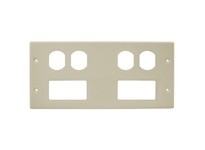 Hubbell Wiring HBL47472BBRRIV RACEWAY PLT 4G 2 DUP/STYL HBL4750 IV