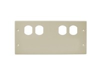 Hubbell Wiring HBL47472BBXXIV RACEWAY PLT 4G 2 DUP/BLNK HBL4750 IV