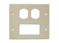 Hubbell Wiring HBL4747BRIV Raceway Plate 2G DUP/STY | Industrial Supplies