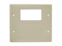 Hubbell Wiring HBL4747RFIV Raceway Plate 2G 1 Mod/Blank | Industrial Supplies