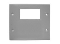 Hubbell Wiring HBL4747RXGY Raceway Plate 2G 1 Style/Blank | Industrial Supplies