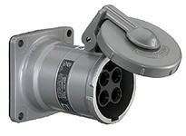 Hubbell Wiring HBL5100RS1W PS INS RECP 4P5W 100A 600V S1