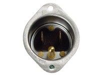 Hubbell Wiring HBL5240 SB INLET 15A 125V 5-15P SS MINI