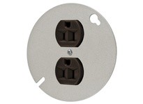 Hubbell Wiring HBL5253 CAT# 5252 ON RND 4 CVR NEMA 5-15R