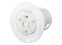 Hubbell Wiring HBL5279C FLG-RCPT 15A 125V 5-15P WH | Reliable Industrial Supplies