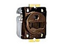 Hubbell Wiring HBL5284WR WR RCPT SING PAN MT HD 15A 125V BR