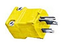 Hubbell Wiring HBL52CM66V MARINE VAL PLUG 15A 125V 5-15P YL