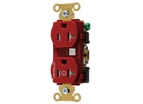 Hubbell Wiring HBL5362C1RTR 1/2 CONTROLLED IND 20A 125V TR DUP R