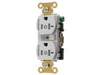 Hubbell Wiring HBL5362C2WHITR 2/2 CONTROLLED IND 20A 125V TR DUP WH | Industrial Supplies