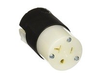 Hubbell Wiring HBL5369C CONN, 20A 125V, 5-20R, B/W