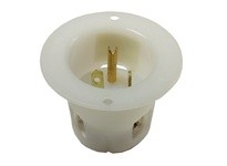 Hubbell Wiring HBL5378C FLG-INLET 20A 125V 5-20P WH | YarinInd