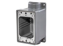 Hubbell Wiring HBL6084 WATERTIGHT FD BOX 1" GRAY