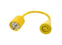 Hubbell Wiring HBL61CM25 MARINE ADAPT STR YL 30A L | YarinInd