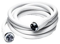 Hubbell Wiring HBL61CM35W Marine Adapt Molded Straight White | Durable Marine Solutions