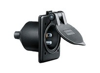 Hubbell Wiring HBL61CM64BK MARINE HULL INLET 15A 125V 5-15P BK