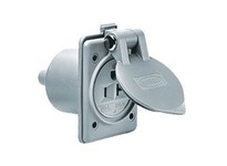 HBL-WDK HBL61CM65 MARINE HULL OUTLET, 20A 125V, 5-20R, GY