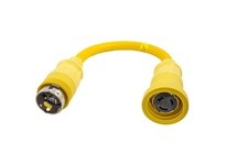 Hubbell Wiring HBL61CM72 MARINE ADAPT STR YL 50A L TO 50A 4W L