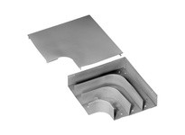 Hubbell Wiring HBL6711DFOGY RACEWAY DIV L/R FLAT EL HBL6750 GY