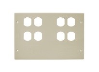 Hubbell Wiring HBL67473BBBBFFIV RACEWAY PLT 6G 4DUP 2MOD HBL6750 IV | Industrial Supplies