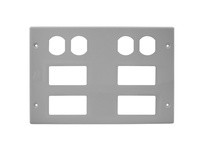 Hubbell Wiring HBL67473BBRRRRGY HBL6750 SER SIX GNG Duplex Gray | Industrial Supplies